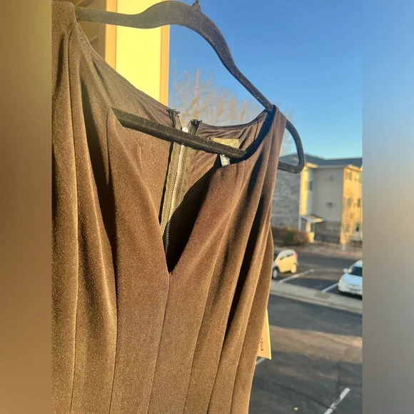 🆕AQUA Midi Dress Classic Office Soft Little Black Dress Bloomingdale’s Office - Picture 10 of 15